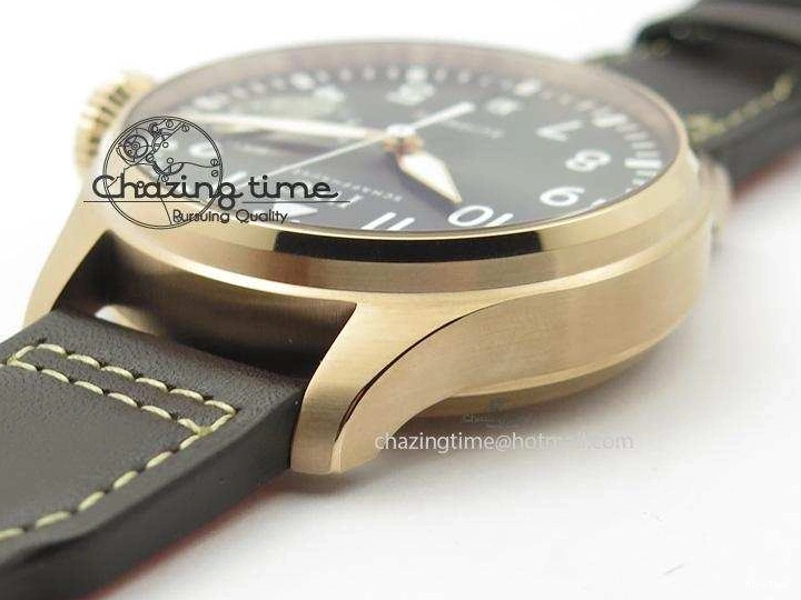 MIROTIME 0226 Big Pilot Real PR 2016 IW500917 RG ZF Best Edition Gray Dial On Brown Leather Strap A Modern 7290